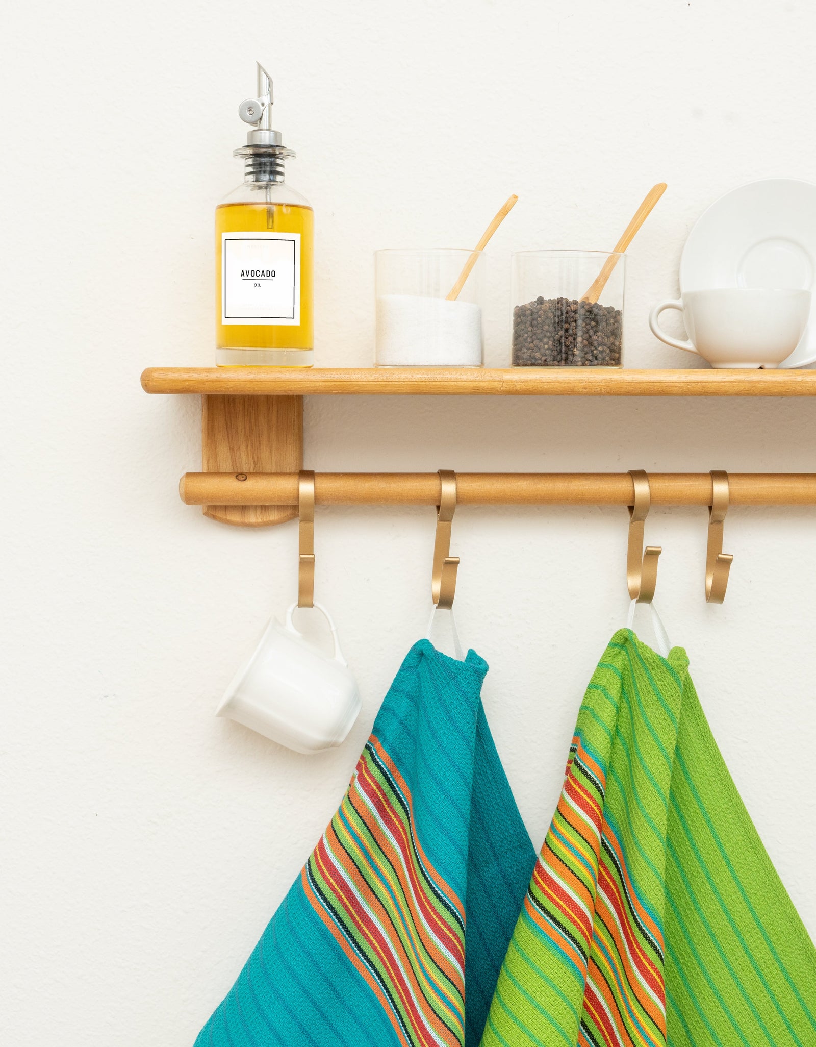 Salsa Stripe Kitchen Towels