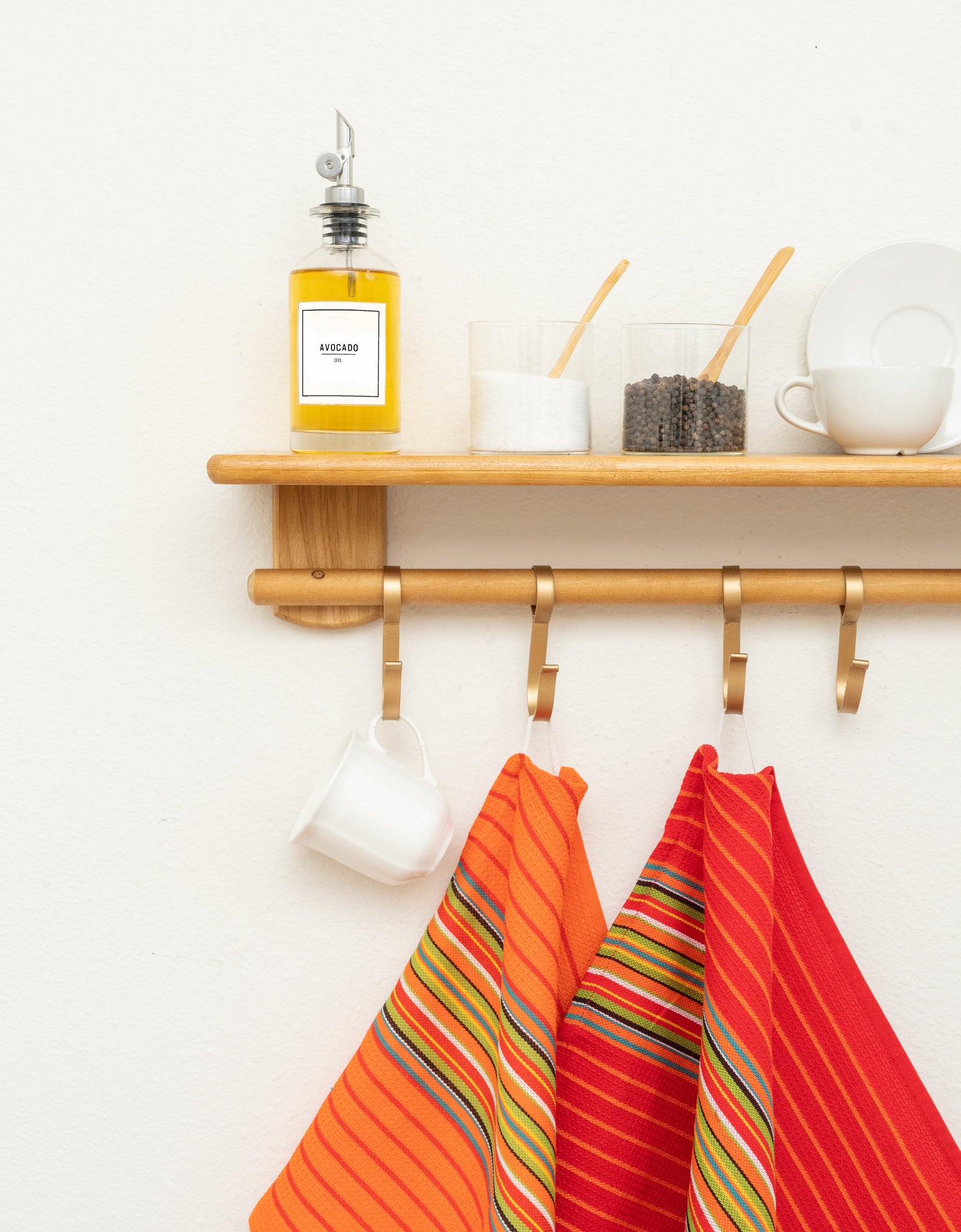 Salsa Stripe Kitchen Towels