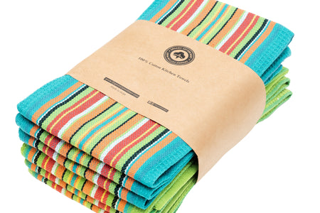 Salsa Stripe Kitchen Towels