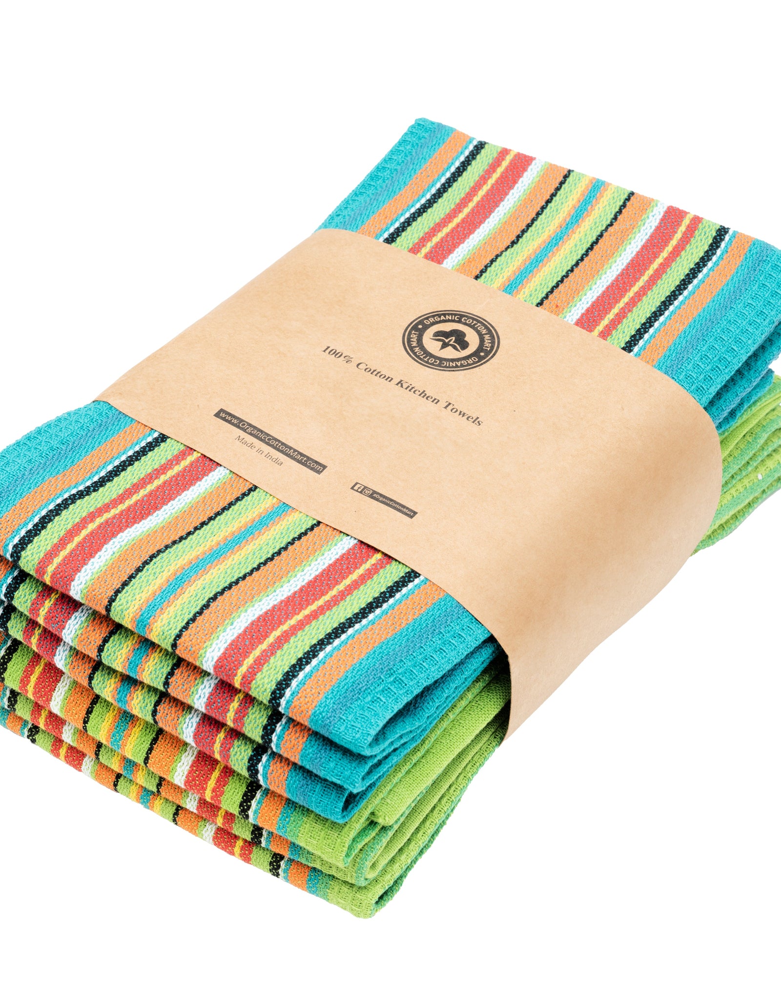 Salsa Stripe Kitchen Towels