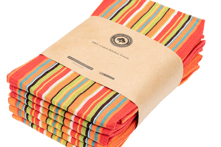 Salsa Stripe Kitchen Towels