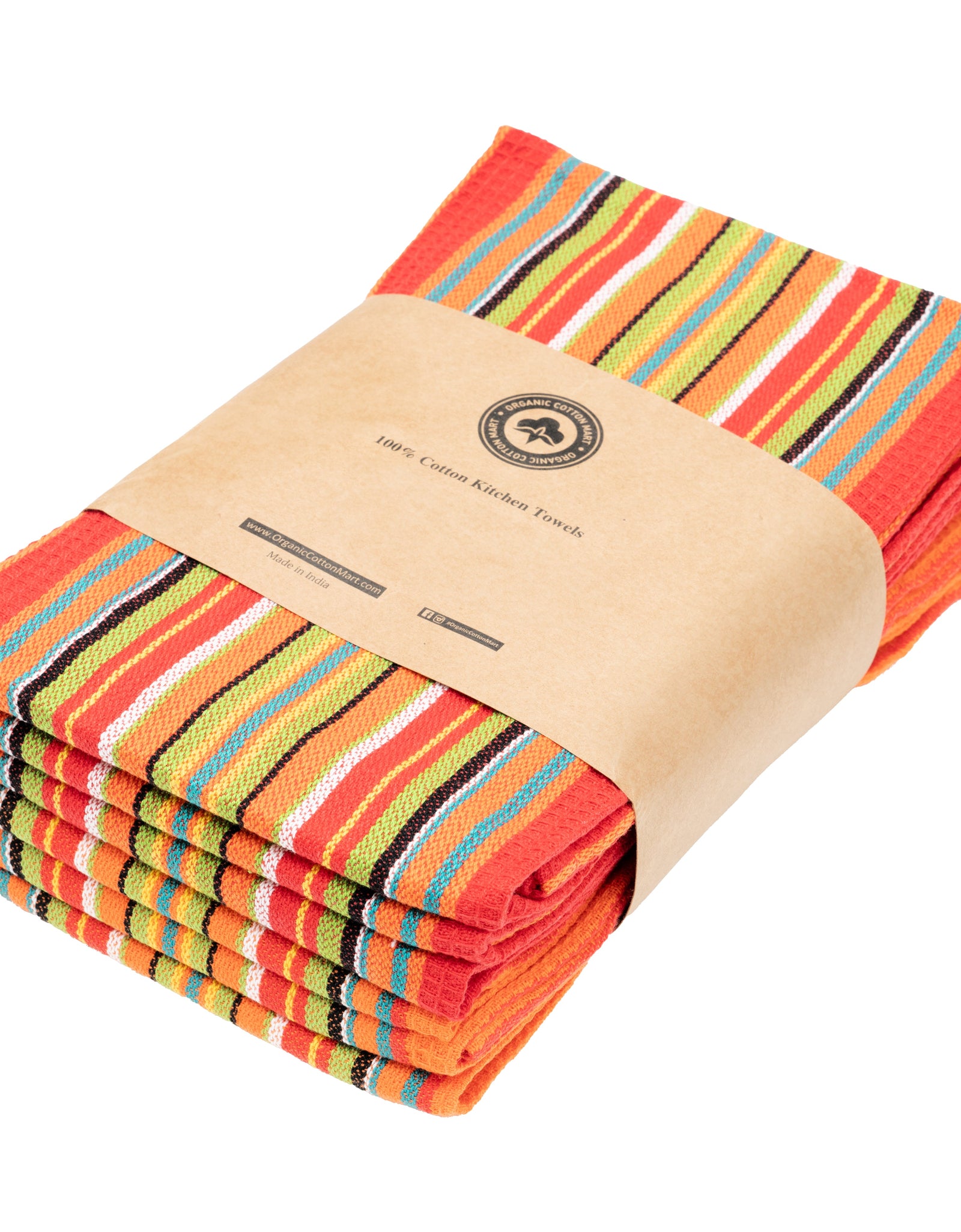 Salsa Stripe Kitchen Towels