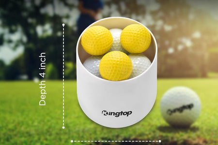 Golf Hole Cup for Backyard Practice Putting Green, Fit PGA | LPGA | USGA Regulations, ABS Ivory White, Outdoor Indoor Golf Putting Cup