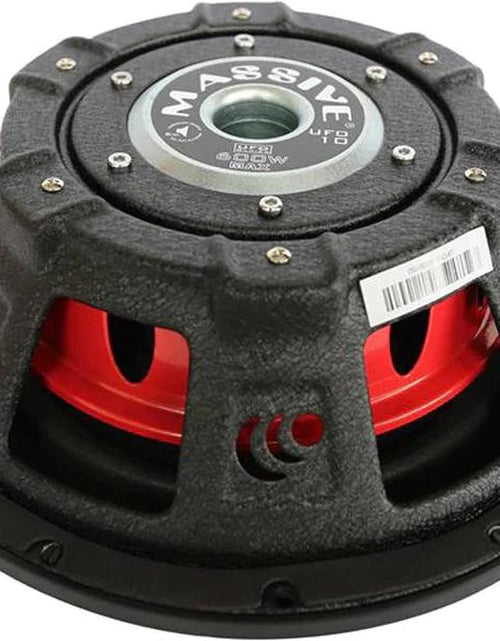 Load image into Gallery viewer, UFO10, 10 Inch Shallow Subwoofer - High Powered 600 Watt Shallow Mount Subwoofer, (3 Inch Voice Coil Dual 4 Ohm) Low Profile Car Subwoofer with Deep Bass. Sold Individually
