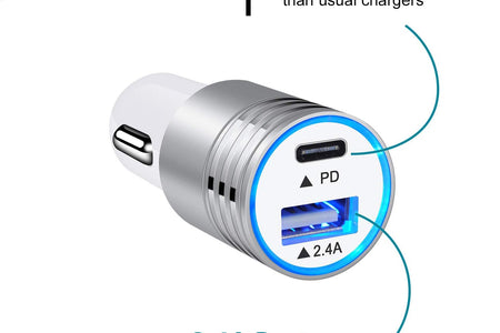 USB C Car Charger Fast Charging C Cord for Samsung Galaxy A17 A16 5G S24 S23 A15 A14 A25 S22 S21 Ultra/S21+/S20 Fe/Note 20 S10E S9 A71 A72 A52 A32,Iphone 16 Pro Max 15,30W Phone Automobile Adapter