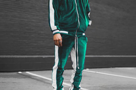 Men'S Tracksuit Full Zip Hooded Sweatshirt Sets Matching Wide Leg Cargo Pants 2 Piece Outfit Brown,Xl