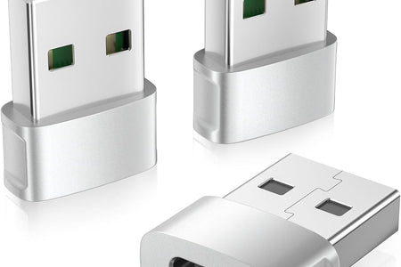 for Iphone 17 16 Car Charger Adapter 3Pack,Usb Male to USB C Female Adapter,Type C Cable Converter for Apple Air 16E 15 Pro Max Plus,Iwatch 11 10,Airpods Pro 3,Ipad Mini,Samsung Galaxy S25