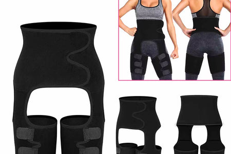 Body 3-In-1 Waist and Thigh Trimmer for Women Weight Loss Butt Lifter Waist Trainer Slimming Support Belt Hip Raise Shapewear