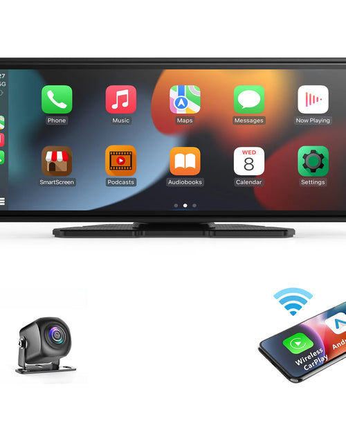 Load image into Gallery viewer, Universal Portable Carplay for Car Screen, Wireless Carplay Screen Wireless Car Stereo with Carplay Android Auto, Car Touchscree
