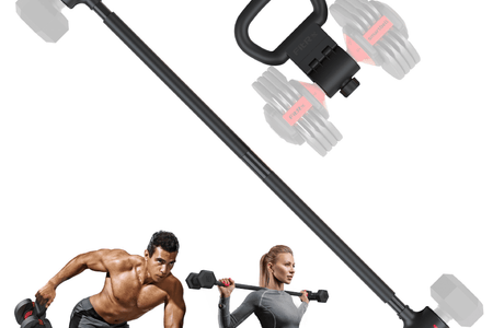 X-Bell System Dumbbells to Barbell Converter, Dumbbell to Curl Bar, Macebell and Kettlebell Handle