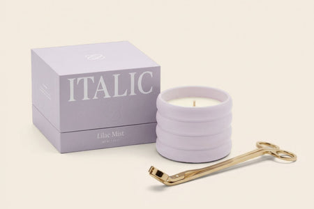 Ceramic Candle & Wick Trimmer Set