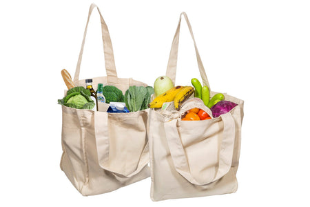 Canvas Grocery Tote Bags