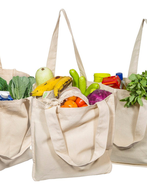 Load image into Gallery viewer, Canvas Grocery Tote Bags

