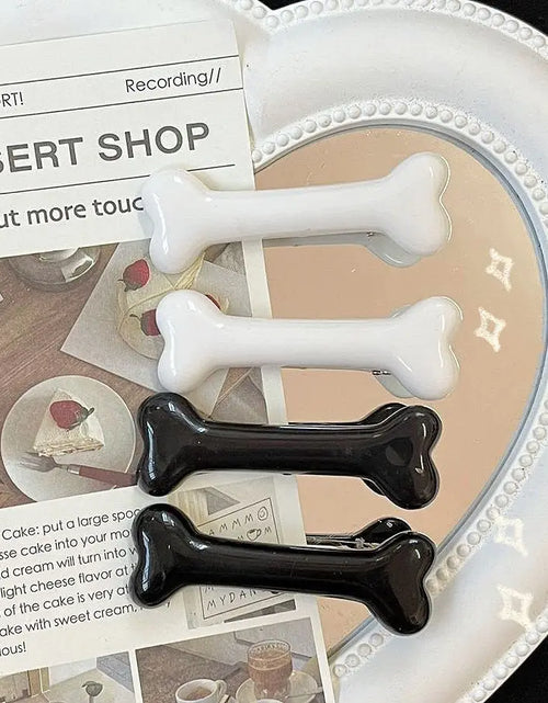 Load image into Gallery viewer, White Bone Hair Clip Cute Cartoon Bobby Pin Girl Fashion Dog Bones Decoration Small Hairpins Barrettes Y2K Accessories Wholesale
