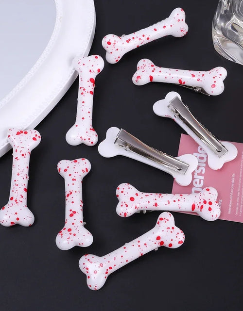 Load image into Gallery viewer, White Bone Hair Clip Cute Cartoon Bobby Pin Girl Fashion Dog Bones Decoration Small Hairpins Barrettes Y2K Accessories Wholesale
