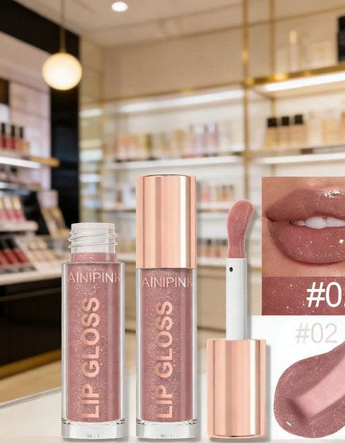 Load image into Gallery viewer, Shimmer Glitter Lip Gloss Lipstick 1pc/6pc/set Waterproof Moisturizing Jelly Hydrating Plumping Nude Y2K Daily&amp;Party Makeup Gift
