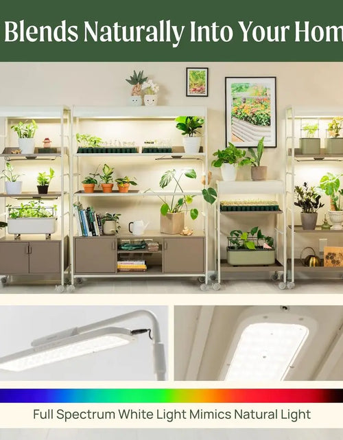 Load image into Gallery viewer, 4-Tier Rolling Metal Indoor Plant Stand
