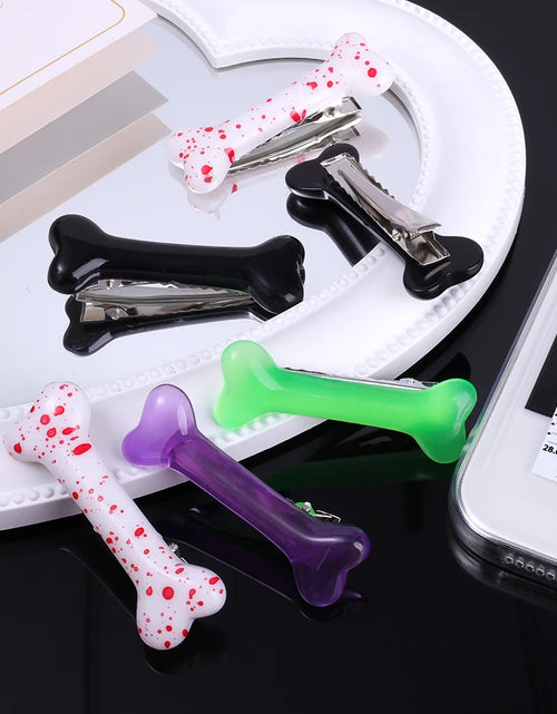 Load image into Gallery viewer, White Bone Hair Clip Cute Cartoon Bobby Pin Girl Fashion Dog Bones Decoration Small Hairpins Barrettes Y2K Accessories Wholesale
