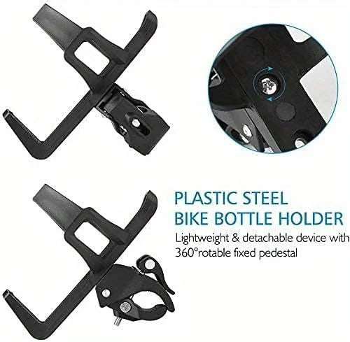 Load image into Gallery viewer, 1pc 360 Degree Rotating Bicycle Water Bottle Holder for Mountain Bikes, Electric Scooters, and More - Securely Holds Your Drink
