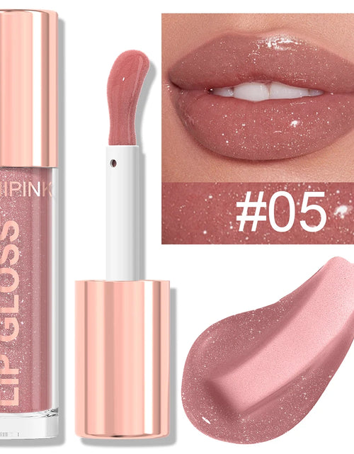 Load image into Gallery viewer, Shimmer Glitter Lip Gloss Lipstick 1pc/6pc/set Waterproof Moisturizing Jelly Hydrating Plumping Nude Y2K Daily&amp;Party Makeup Gift
