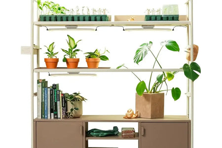 4-Tier Rolling Metal Indoor Plant Stand