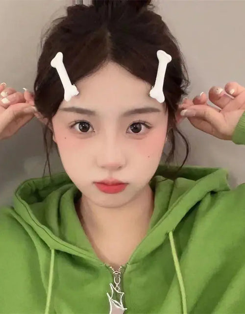 Load image into Gallery viewer, White Bone Hair Clip Cute Cartoon Bobby Pin Girl Fashion Dog Bones Decoration Small Hairpins Barrettes Y2K Accessories Wholesale
