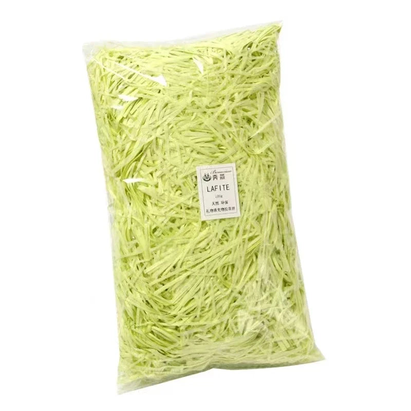 20/50g Glitter Raffia Paper Shreds Filler for Packing and Empty Basket And Christmas Wrapping Gift Basket Packaging Filling