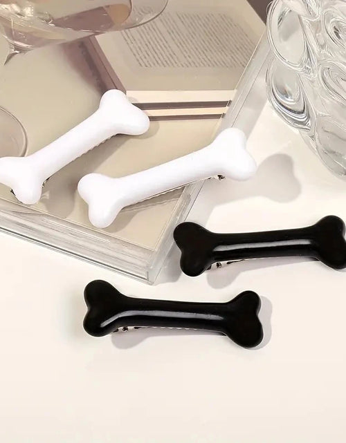Load image into Gallery viewer, White Bone Hair Clip Cute Cartoon Bobby Pin Girl Fashion Dog Bones Decoration Small Hairpins Barrettes Y2K Accessories Wholesale
