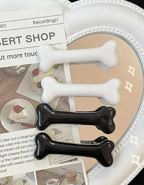 Load image into Gallery viewer, White Bone Hair Clip Cute Cartoon Bobby Pin Girl Fashion Dog Bones Decoration Small Hairpins Barrettes Y2K Accessories Wholesale
