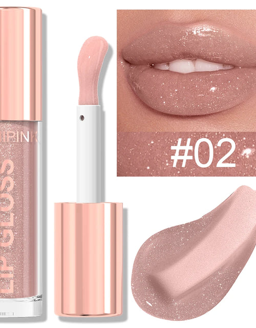 Load image into Gallery viewer, Shimmer Glitter Lip Gloss Lipstick 1pc/6pc/set Waterproof Moisturizing Jelly Hydrating Plumping Nude Y2K Daily&amp;Party Makeup Gift
