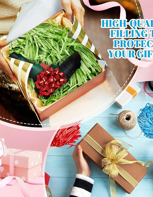 Load image into Gallery viewer, 20/50g Glitter Raffia Paper Shreds Filler for Packing and Empty Basket And Christmas Wrapping Gift Basket Packaging Filling

