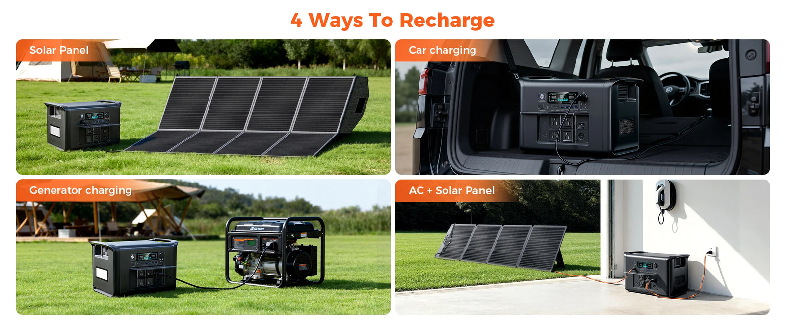 CTOLITY AP400 500W 2400W Portable Power Station 345Wh 2048Wh Charging Station 110V LiFePo4 Battery AC Energy Storage Camping RV