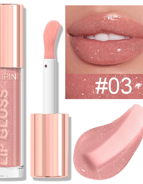 Load image into Gallery viewer, Shimmer Glitter Lip Gloss Lipstick 1pc/6pc/set Waterproof Moisturizing Jelly Hydrating Plumping Nude Y2K Daily&amp;Party Makeup Gift
