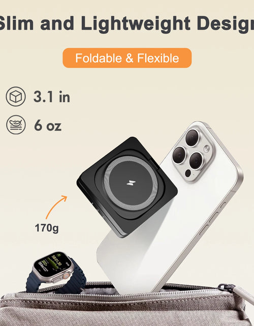 Load image into Gallery viewer, Magnetic Wireless Charger 3-in-1 Folding Fast Charging Station Foldable Travel for Magsafe  iPhone 17/16/15/14/13 Watch Airpods
