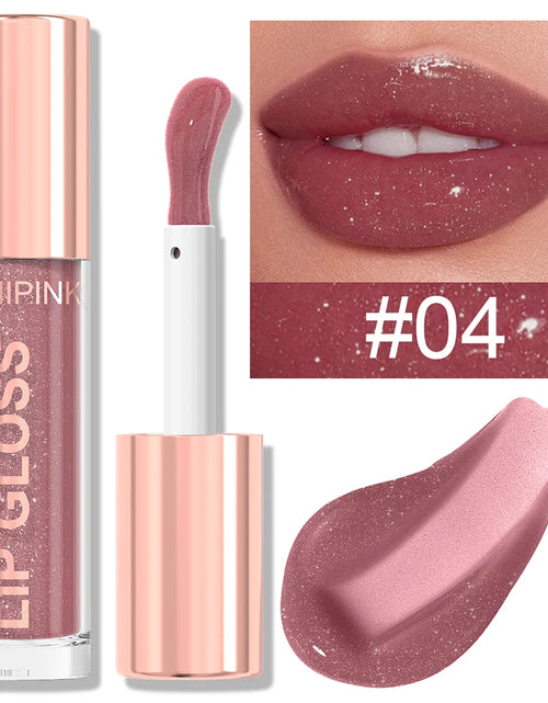 Load image into Gallery viewer, Shimmer Glitter Lip Gloss Lipstick 1pc/6pc/set Waterproof Moisturizing Jelly Hydrating Plumping Nude Y2K Daily&amp;Party Makeup Gift
