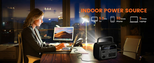 Load image into Gallery viewer, CTOLITY AP400 500W 2400W Portable Power Station 345Wh 2048Wh Charging Station 110V LiFePo4 Battery AC Energy Storage Camping RV
