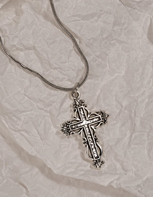 Load image into Gallery viewer, Y2K Sweet Cool Girl Personalized Creative Cross Love Pendant Necklace, Suitable for Daily Wearing
