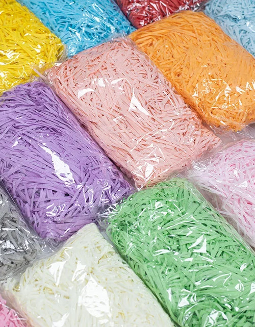 Load image into Gallery viewer, 20/50g Glitter Raffia Paper Shreds Filler for Packing and Empty Basket And Christmas Wrapping Gift Basket Packaging Filling
