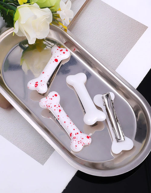 Load image into Gallery viewer, White Bone Hair Clip Cute Cartoon Bobby Pin Girl Fashion Dog Bones Decoration Small Hairpins Barrettes Y2K Accessories Wholesale
