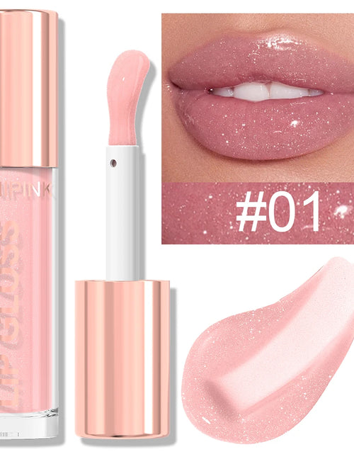Load image into Gallery viewer, Shimmer Glitter Lip Gloss Lipstick 1pc/6pc/set Waterproof Moisturizing Jelly Hydrating Plumping Nude Y2K Daily&amp;Party Makeup Gift
