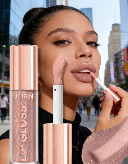 Load image into Gallery viewer, Shimmer Glitter Lip Gloss Lipstick 1pc/6pc/set Waterproof Moisturizing Jelly Hydrating Plumping Nude Y2K Daily&amp;Party Makeup Gift
