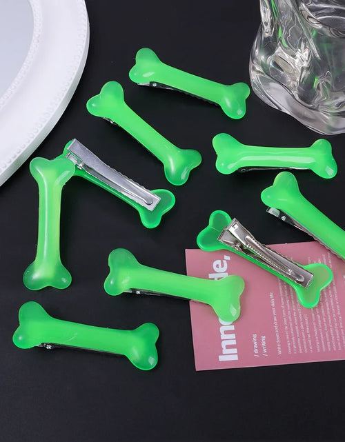 Load image into Gallery viewer, White Bone Hair Clip Cute Cartoon Bobby Pin Girl Fashion Dog Bones Decoration Small Hairpins Barrettes Y2K Accessories Wholesale
