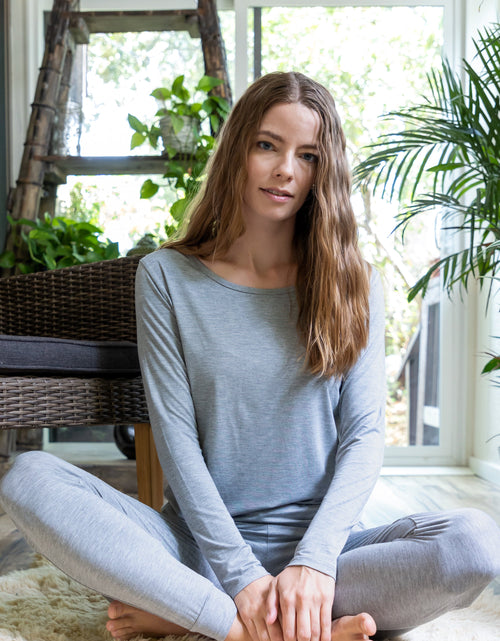 Load image into Gallery viewer, Women's Bamboo Lounge Long Sleeve T-Shirt
