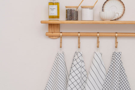 Stripe & Check Kitchen Towel Set