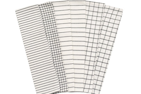 Stripe & Check Kitchen Towel Set