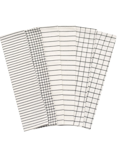 Load image into Gallery viewer, Stripe &amp; Check Kitchen Towel Set
