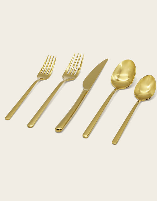 Load image into Gallery viewer, Emilia Mirror 20-Piece Flatware Set
