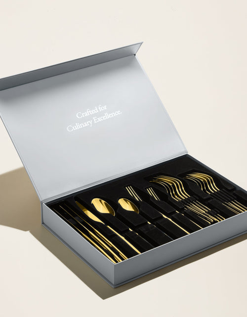 Load image into Gallery viewer, Emilia Mirror 20-Piece Flatware Set
