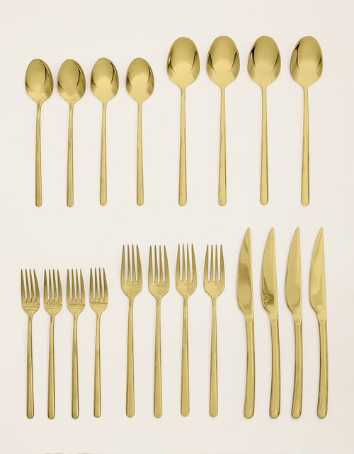 Load image into Gallery viewer, Emilia Mirror 20-Piece Flatware Set
