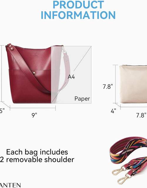 Load image into Gallery viewer, Valentines Day  Women'S Leather Designer Handbags Tote Purses Shoulder Bucket Bags
